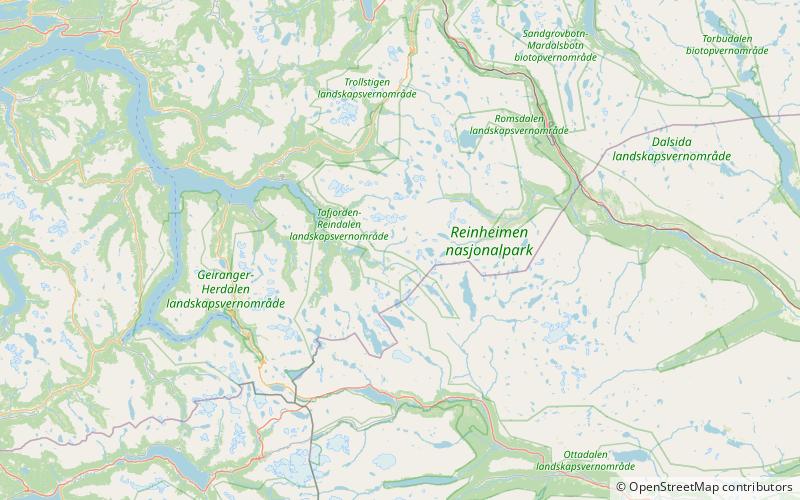 hogstolen reinheimen nationalpark location map