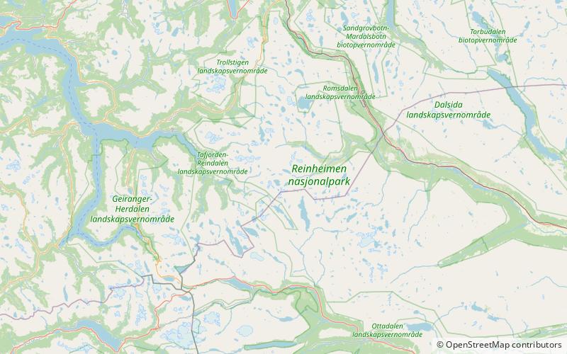 Tafjordfjella location map