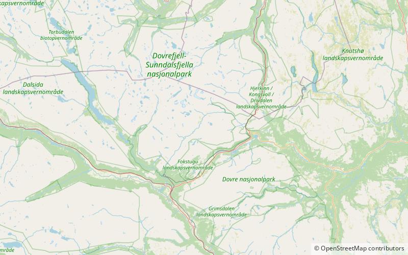 einovlingseggen dovrefjell sunndalsfjella national park location map