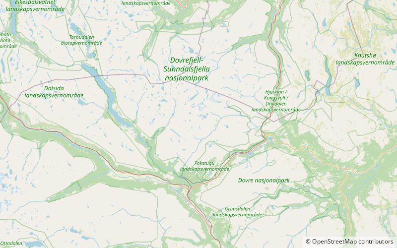 skredahoin park narodowy dovrefjell location map