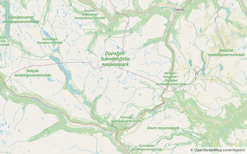 Store Langvasstinden location map