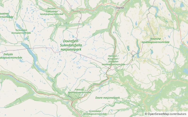 sunndalsfjella parque nacional dovrefjell sunndalsfjella location map