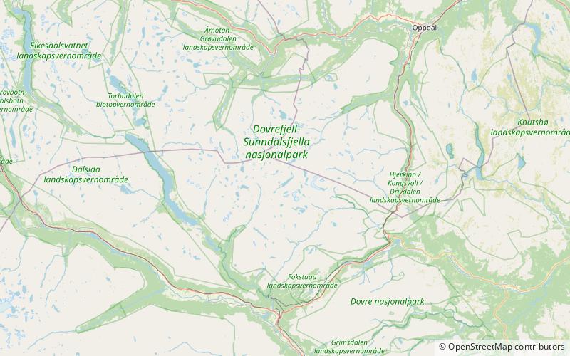 drugshoi dovrefjell sunndalsfjella national park location map