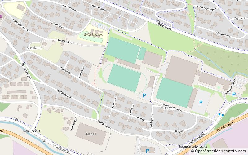 Høddvoll Stadion location map