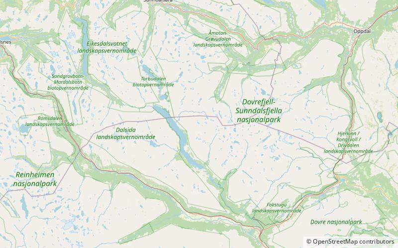 geitahoi parc national de dovrefjell sunndalsfjella location map