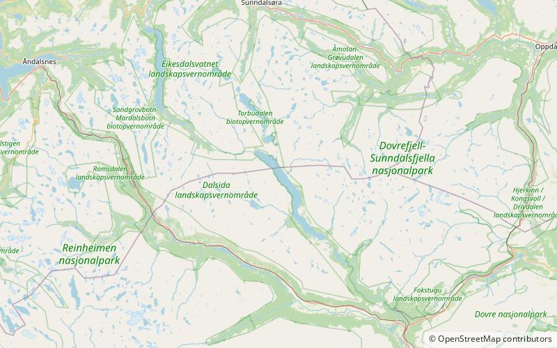 Aursjøen location map