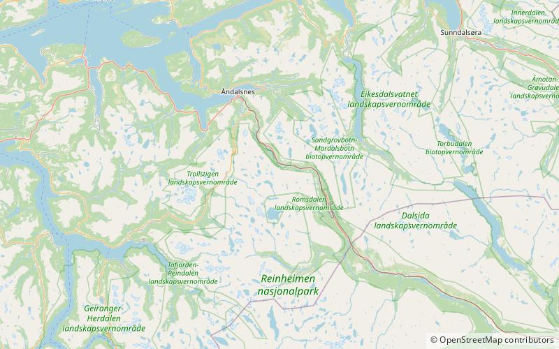 Romsdalsalpane location map