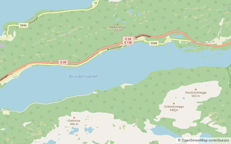 Brusdalsvatnet location map