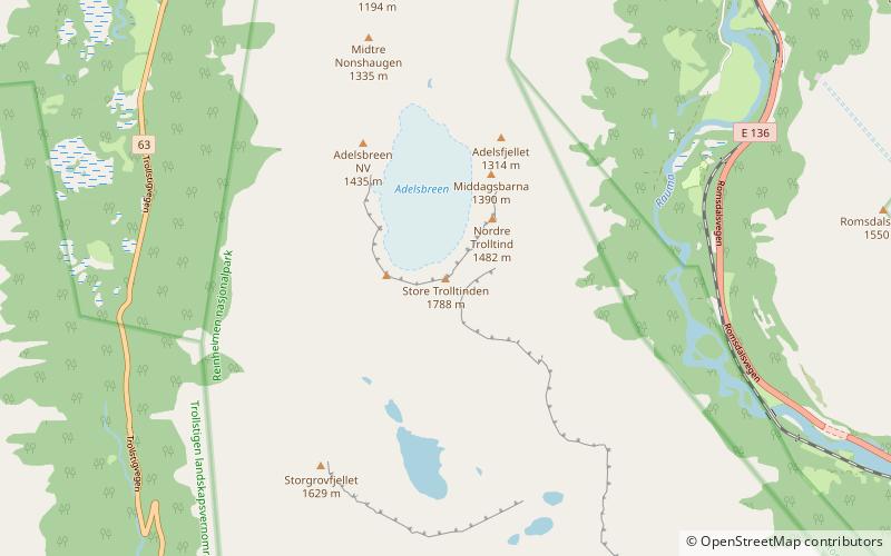 Store Trolltind location map