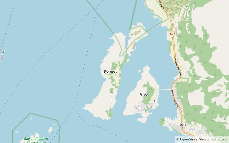 Bjørnøya, Ålesund location map