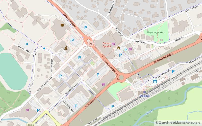 Oppdal location map