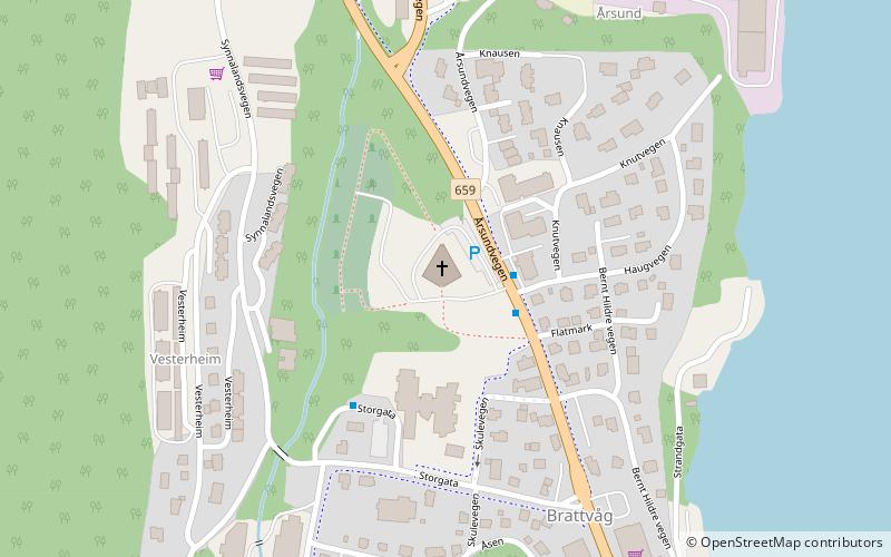Brattvåg Church location map
