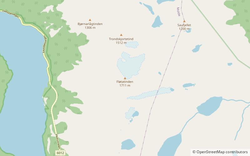 Fløtatinden location map