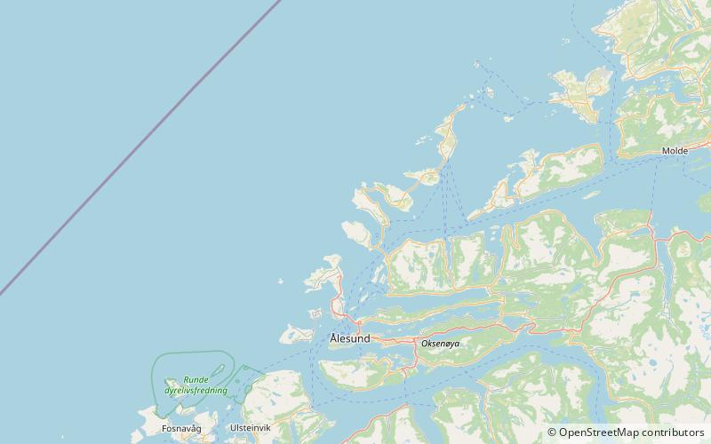 Hellevik Lighthouse location map