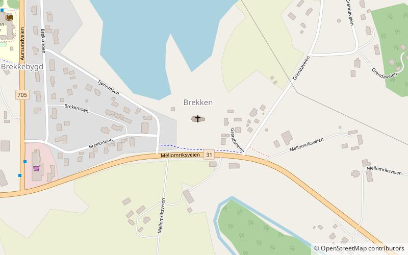 Brekken Church location map