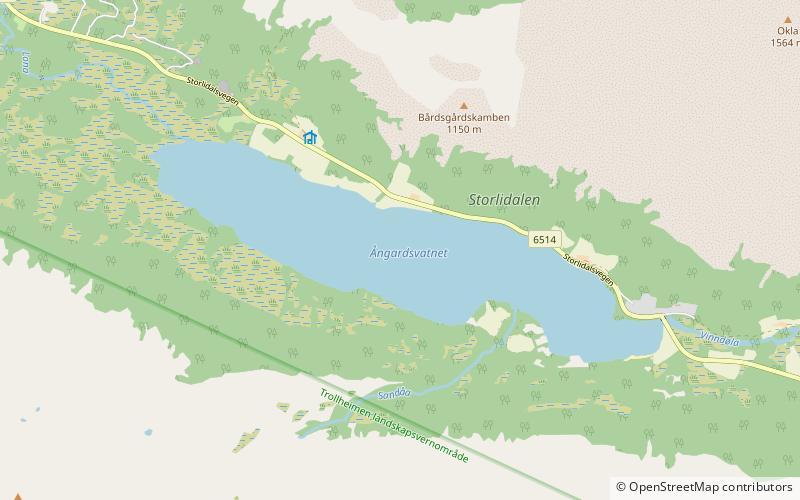 Ångardsvatnet location map
