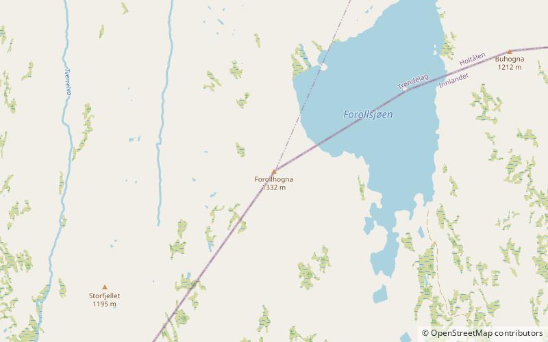 Forollhogna location map