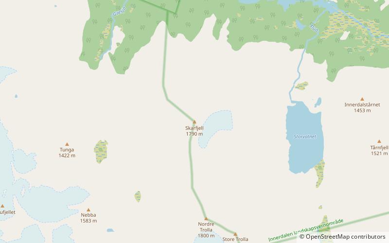 Skarfjellet location map
