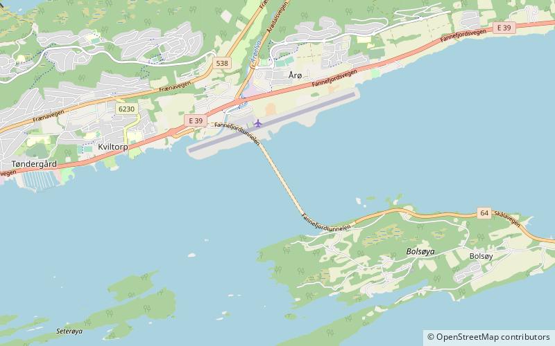 Fannefjord Tunnel location map