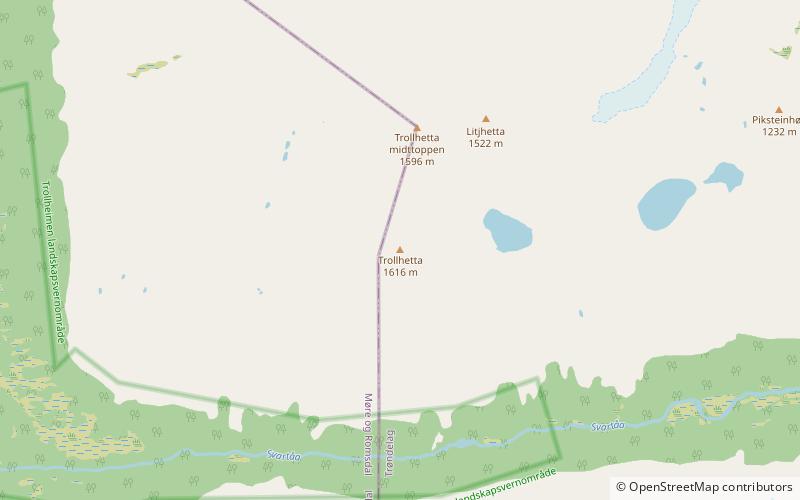 Trollhetta location map