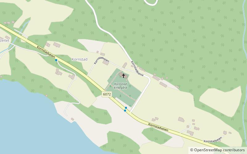 Kornstad Church location map
