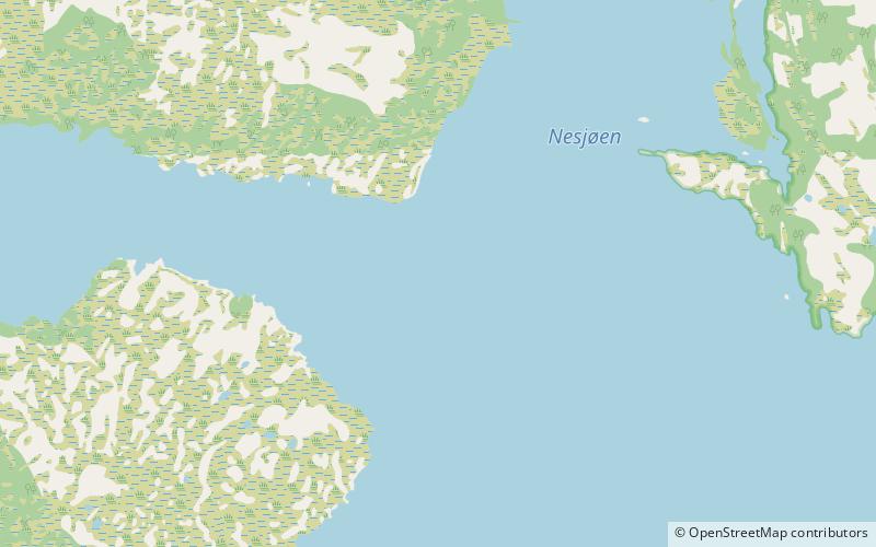Nesjøen location map