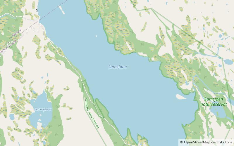 Samsjøen location map