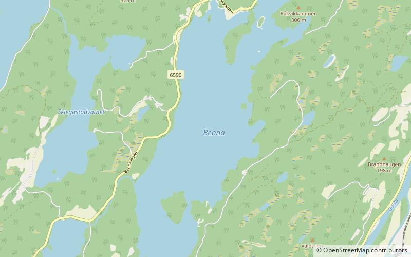 Benna Lake location map