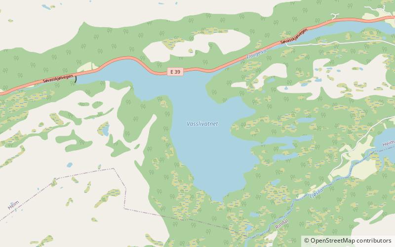 Vasslivatnet location map