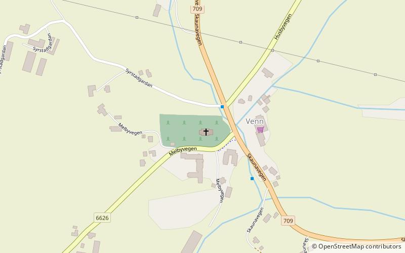 Skaun Church location map