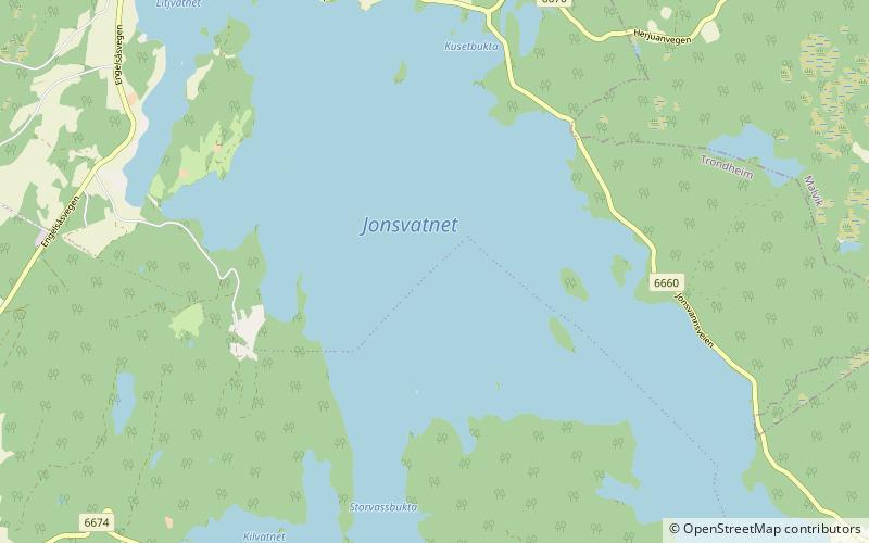 Jonsvatnet location map