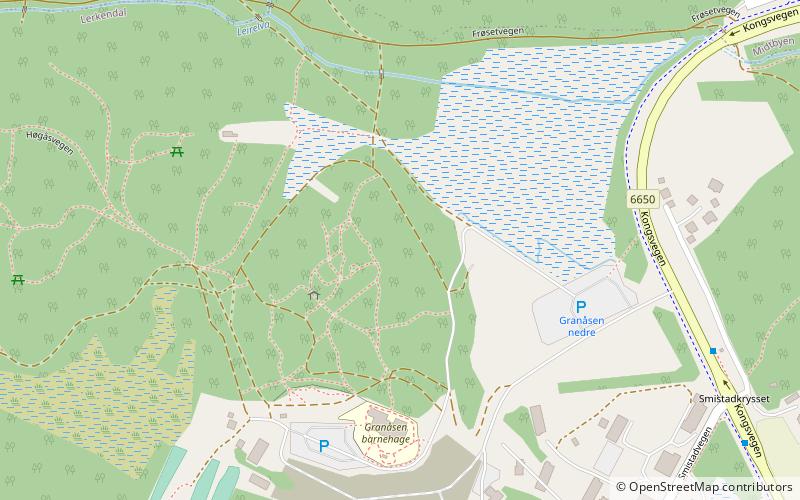 Granåsen Skisenter location map