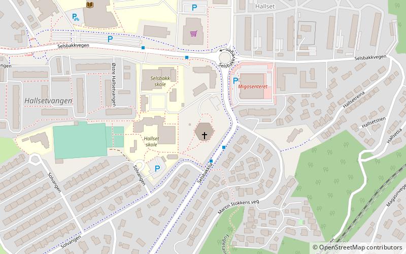 Byåsen Church location map