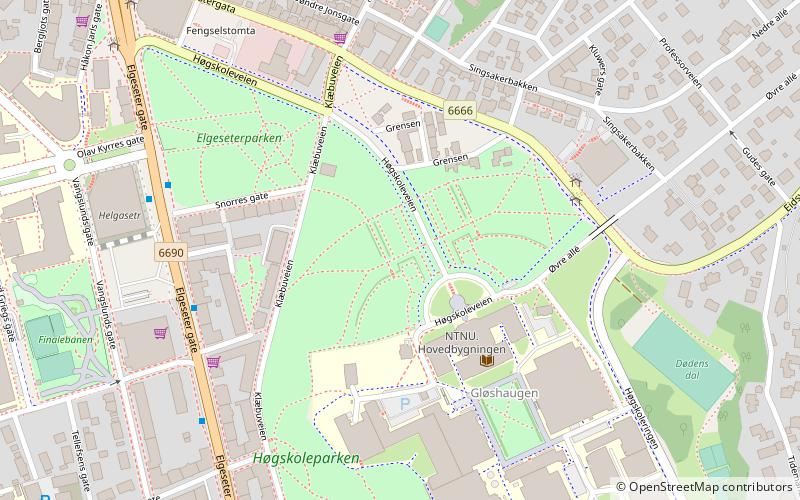 hogskoleparken trondheim location map