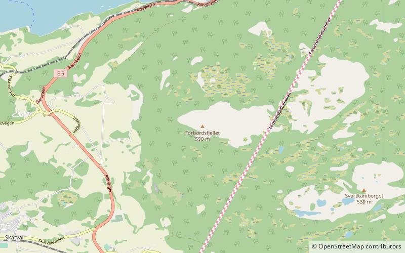 Forbordsfjellet location map