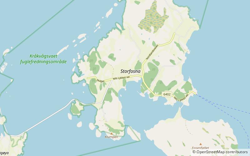 Storfosna Church location map