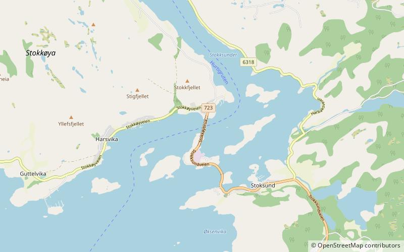 Stokkøy Bridge location map