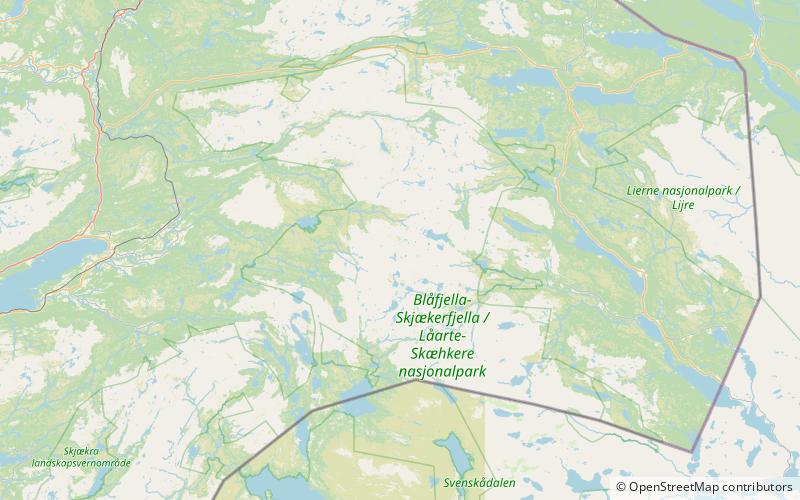 park narodowy gressamoen park narodowy blafjella skjaekerfjella location map