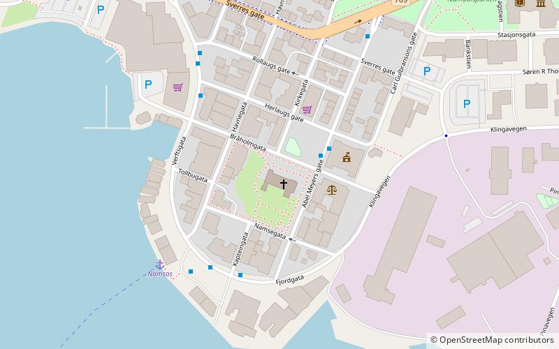 Namsos Church location map