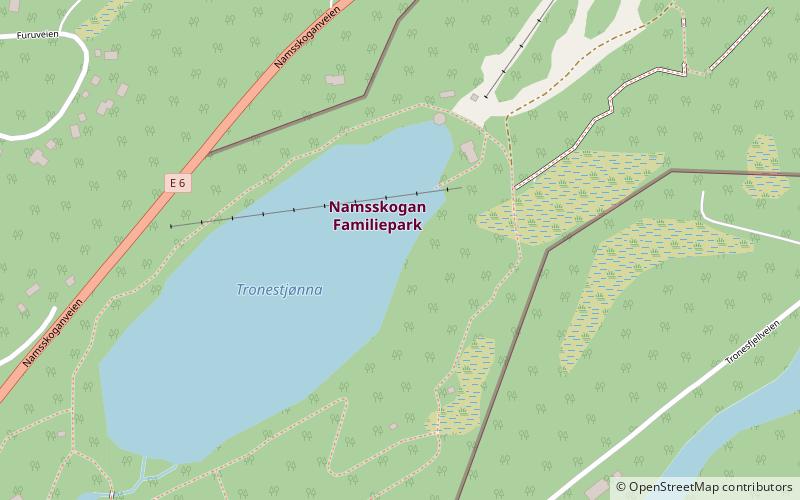 Namsskogan Familiepark location map