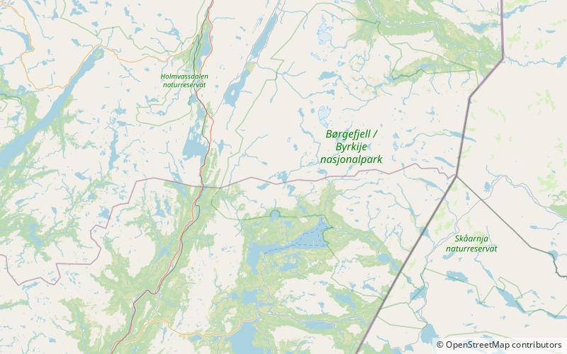 jengelvatnet borgefjell national park location map