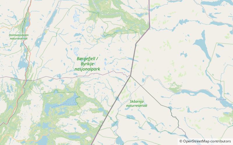 jetnamsklumpen borgefjell nationalpark location map