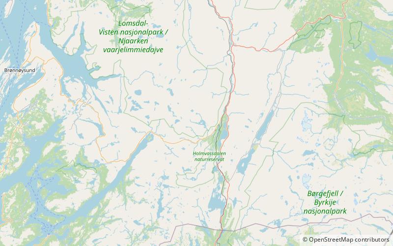 gasvatnet park narodowy lomsdal visten location map