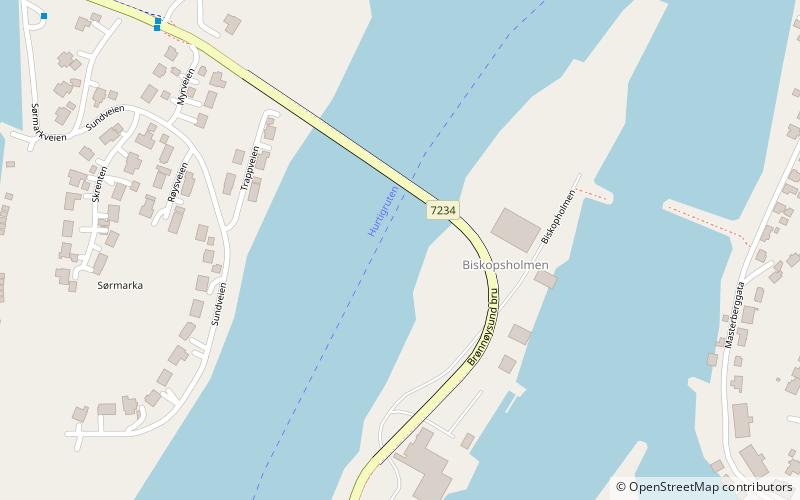 Brønnøysund Bridge location map