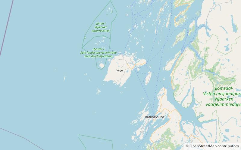 Vegaøyan location map