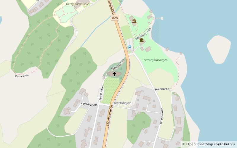 Herøy Open Air Museum location map
