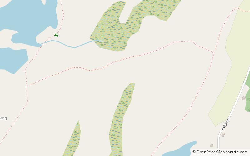 Indre Øksningan location map