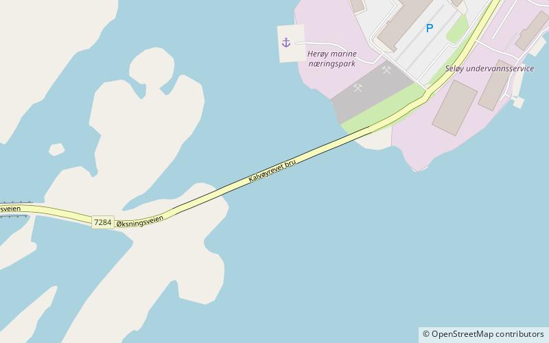 Kalvøyrevet Bridge location map