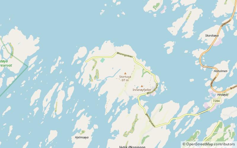 Ytre Øksningan location map