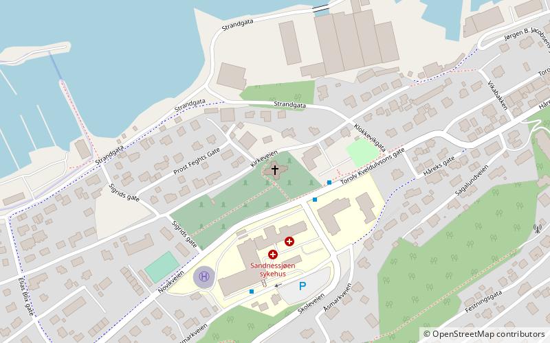 Sandnessjøen Church location map
